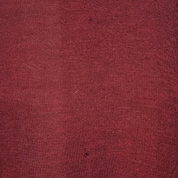 EILEEN FISHER wine/burgundy 100%washable wool crepe jersey shaped cardigan M-NWT - Picture 10 of 13